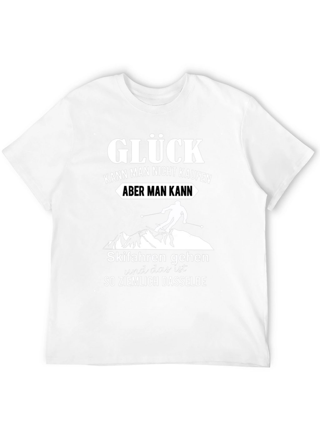 Glück T-Shirt - Skiing Happiness Tee