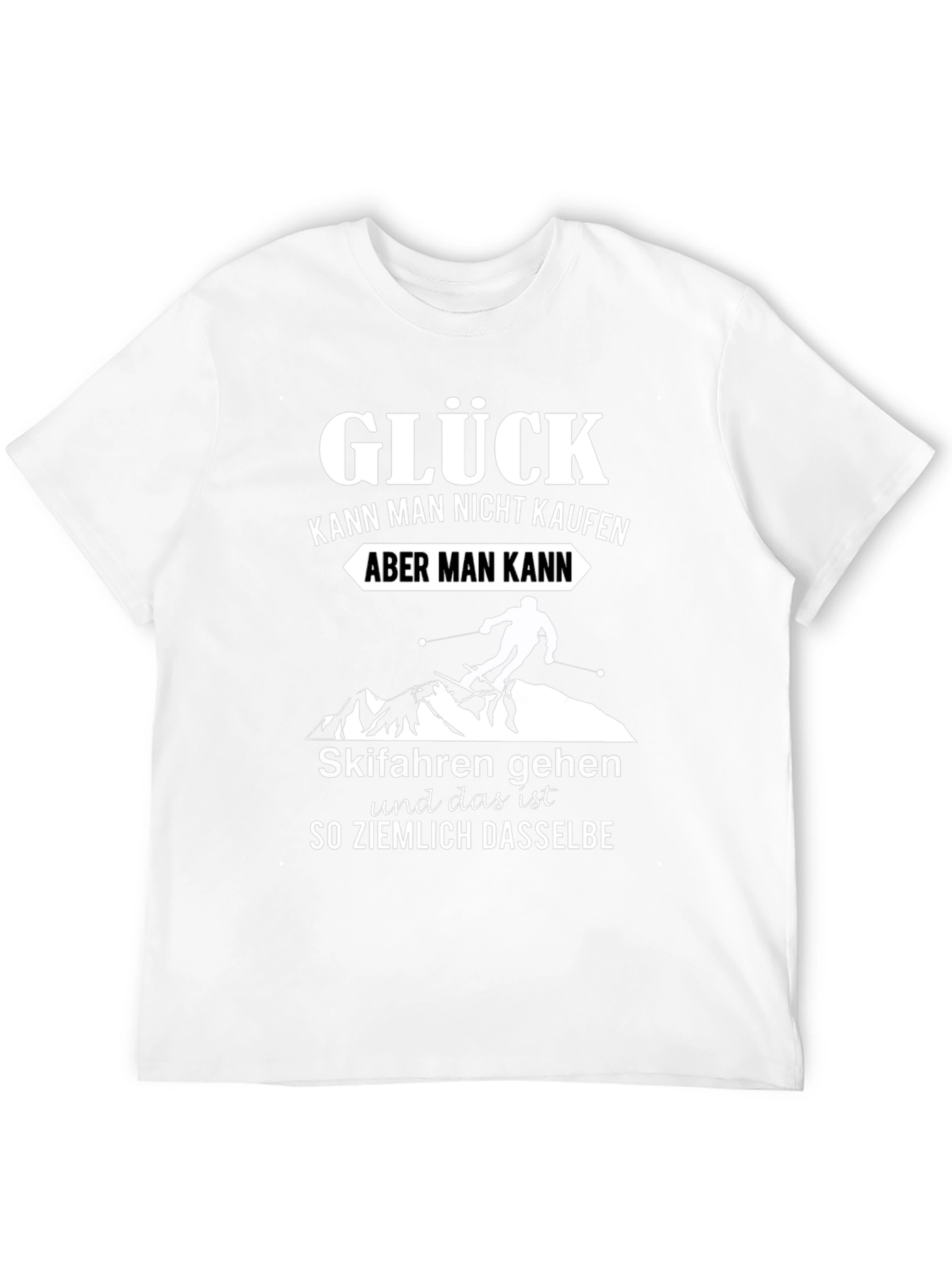Glück T-Shirt - Skiing Happiness Tee