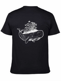 Whale & Forest Graphic Tee - Unique Design