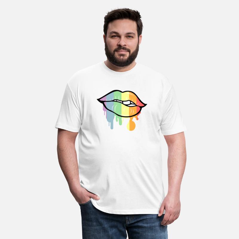 Dripping Rainbow Lips