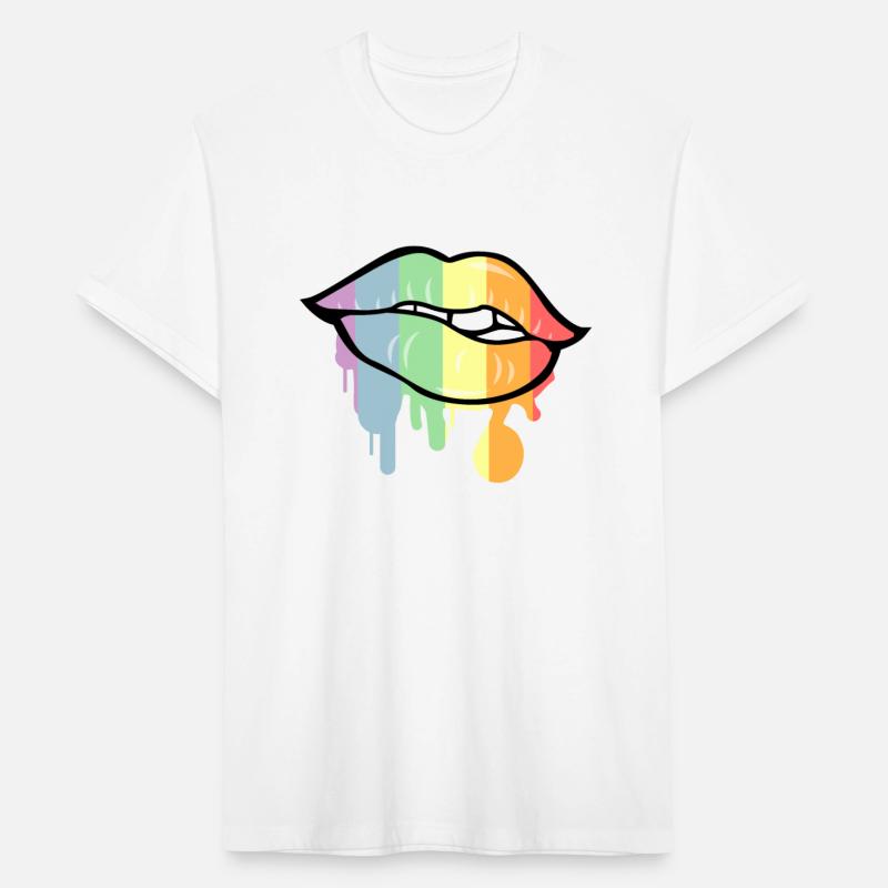 Dripping Rainbow Lips