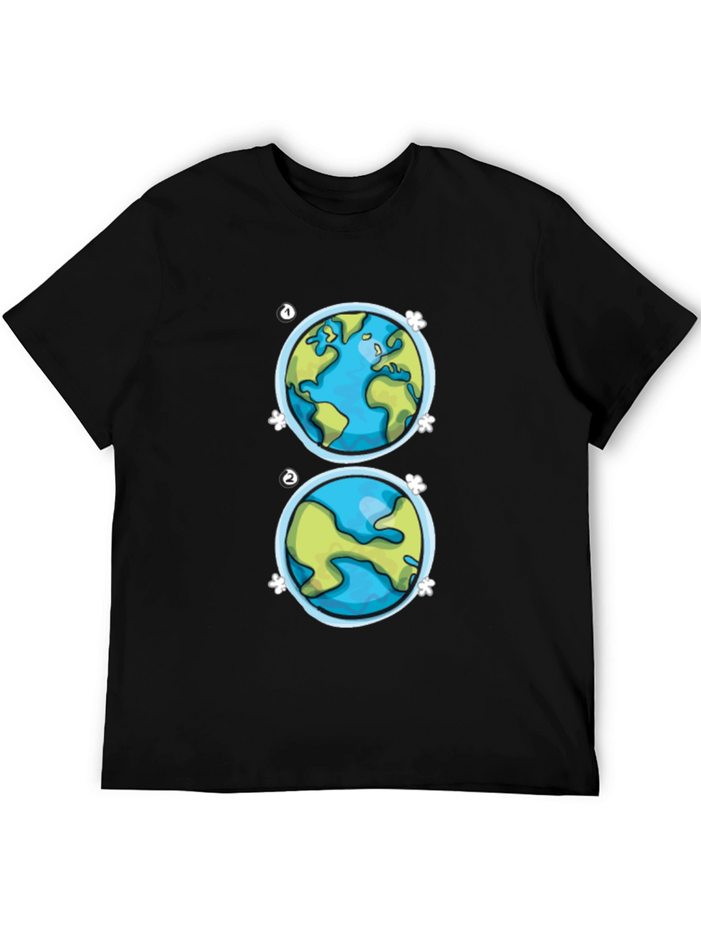 Earth Day T-Shirt - Two Globe Design