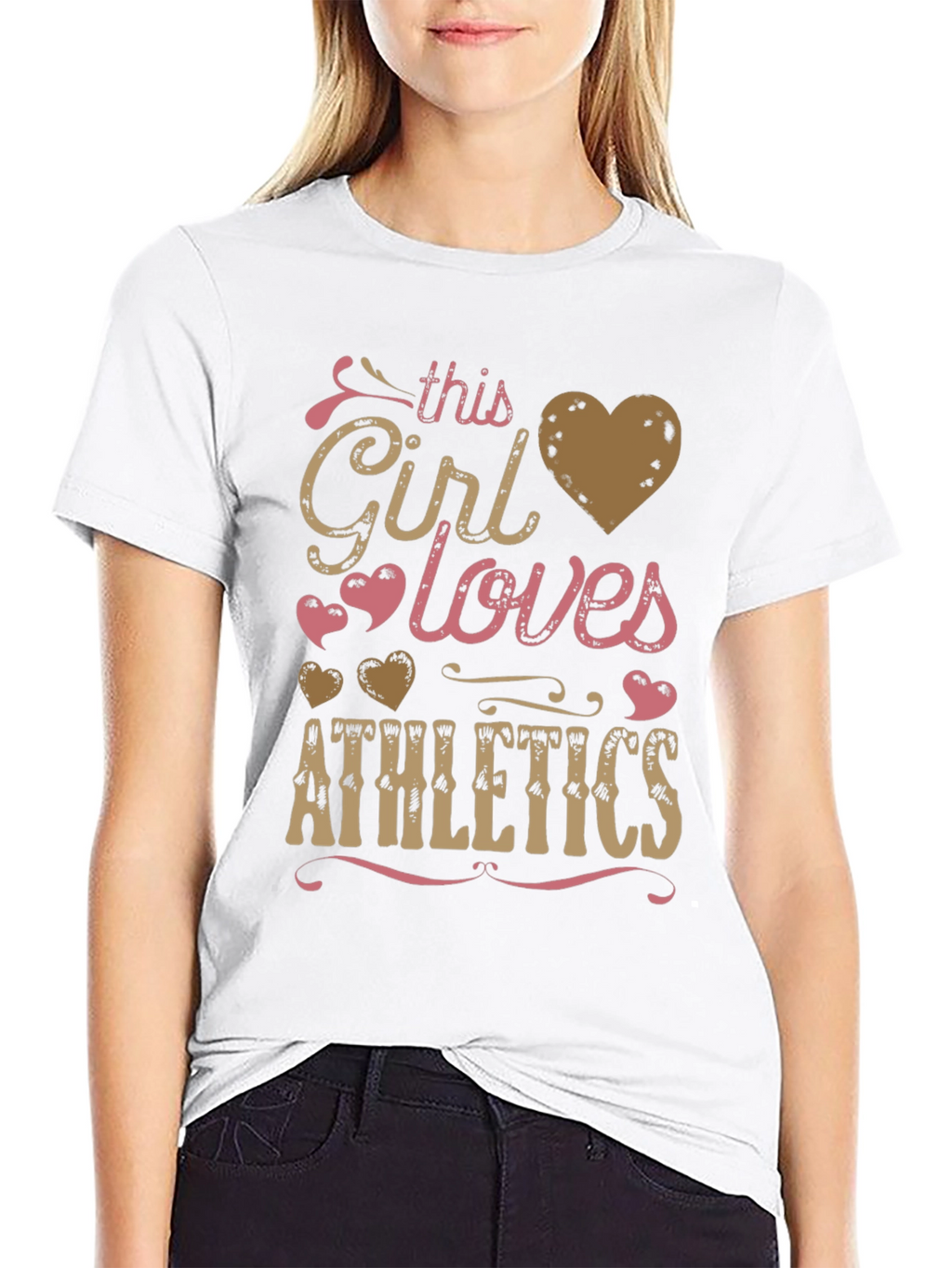 Athletics Girls Love Graphic Tee