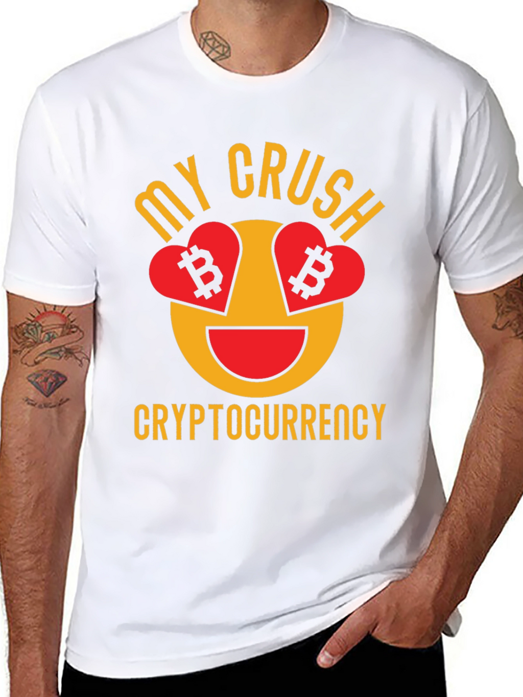 My Crush Cryptocurrency Bitcoin Lover Graphic T-Shirt