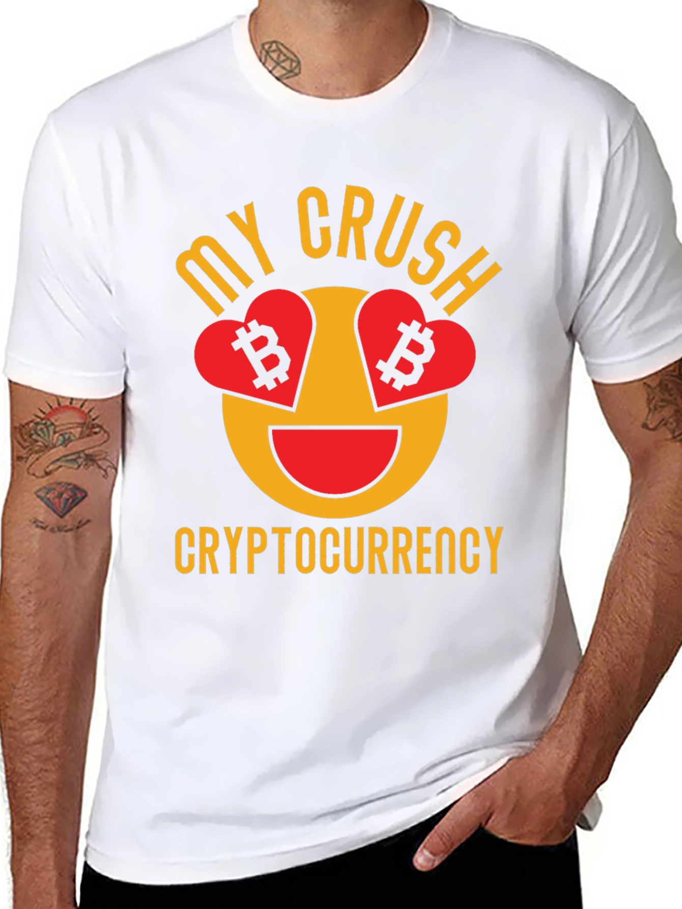 My Crush Cryptocurrency Bitcoin Lover Graphic T-Shirt