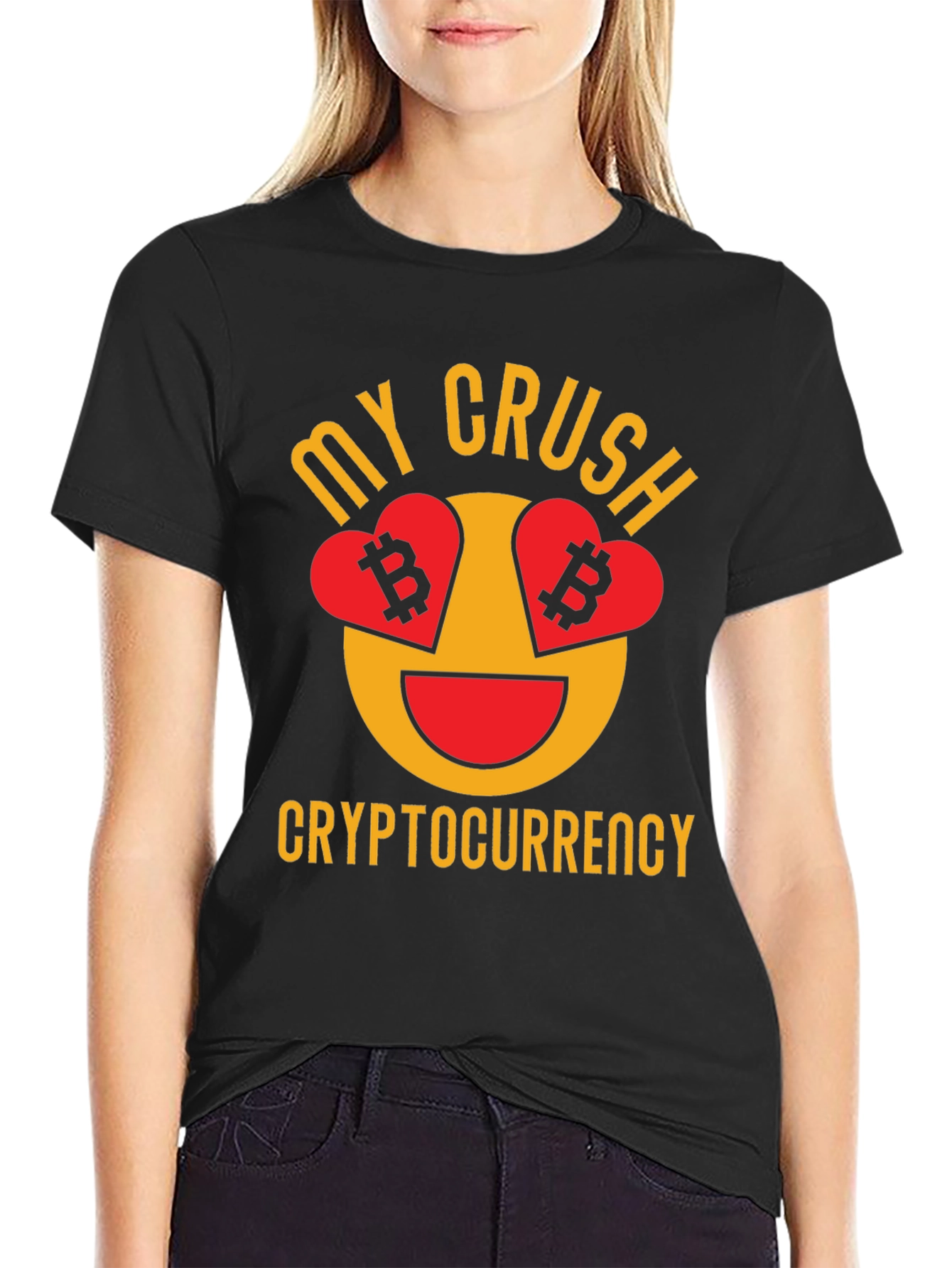 My Crush Cryptocurrency Bitcoin Lover Graphic T-Shirt