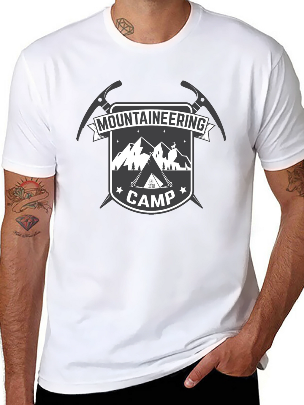 Mountaineering Camp Black T-Shirt