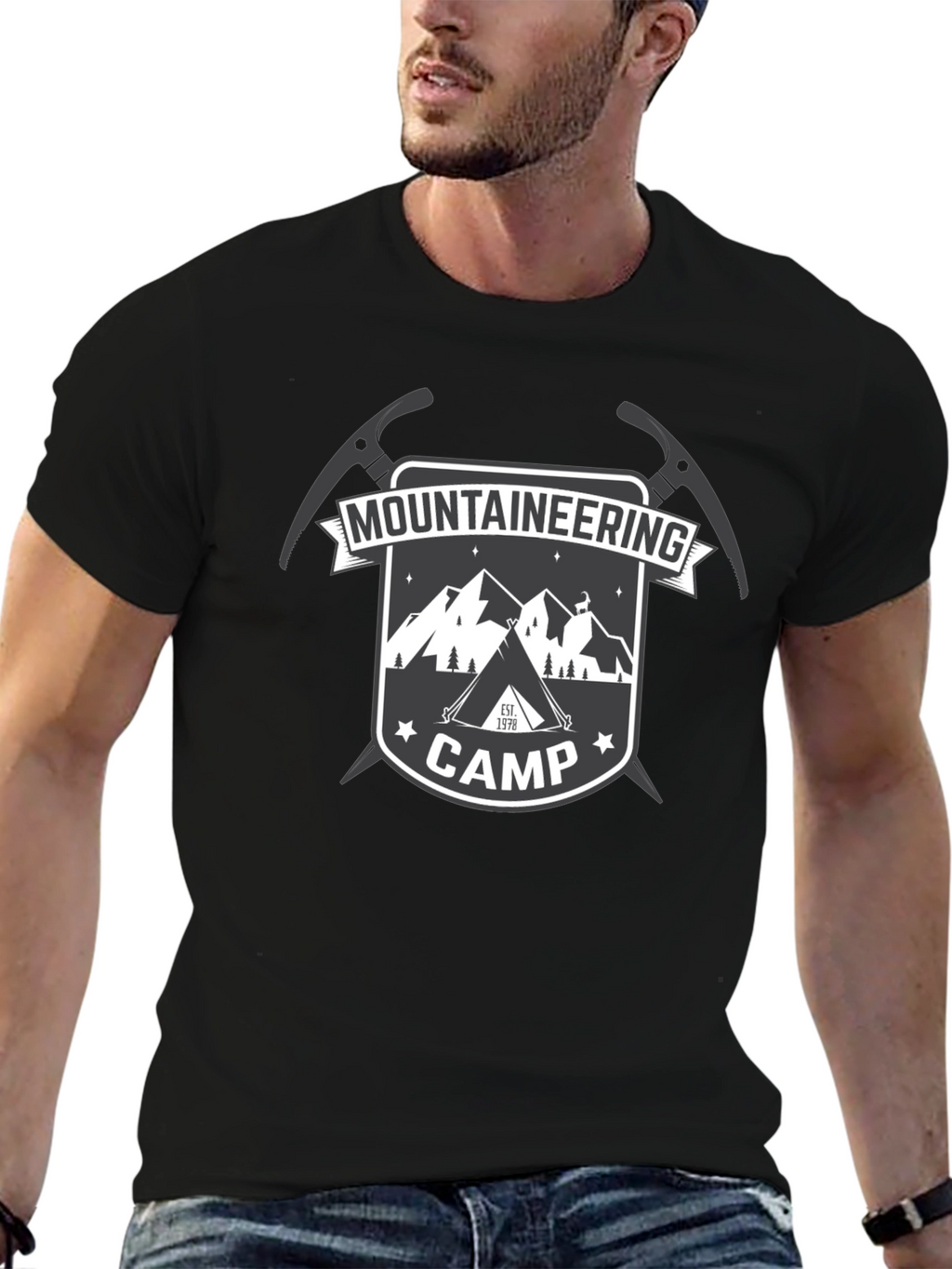 Mountaineering Camp Black T-Shirt