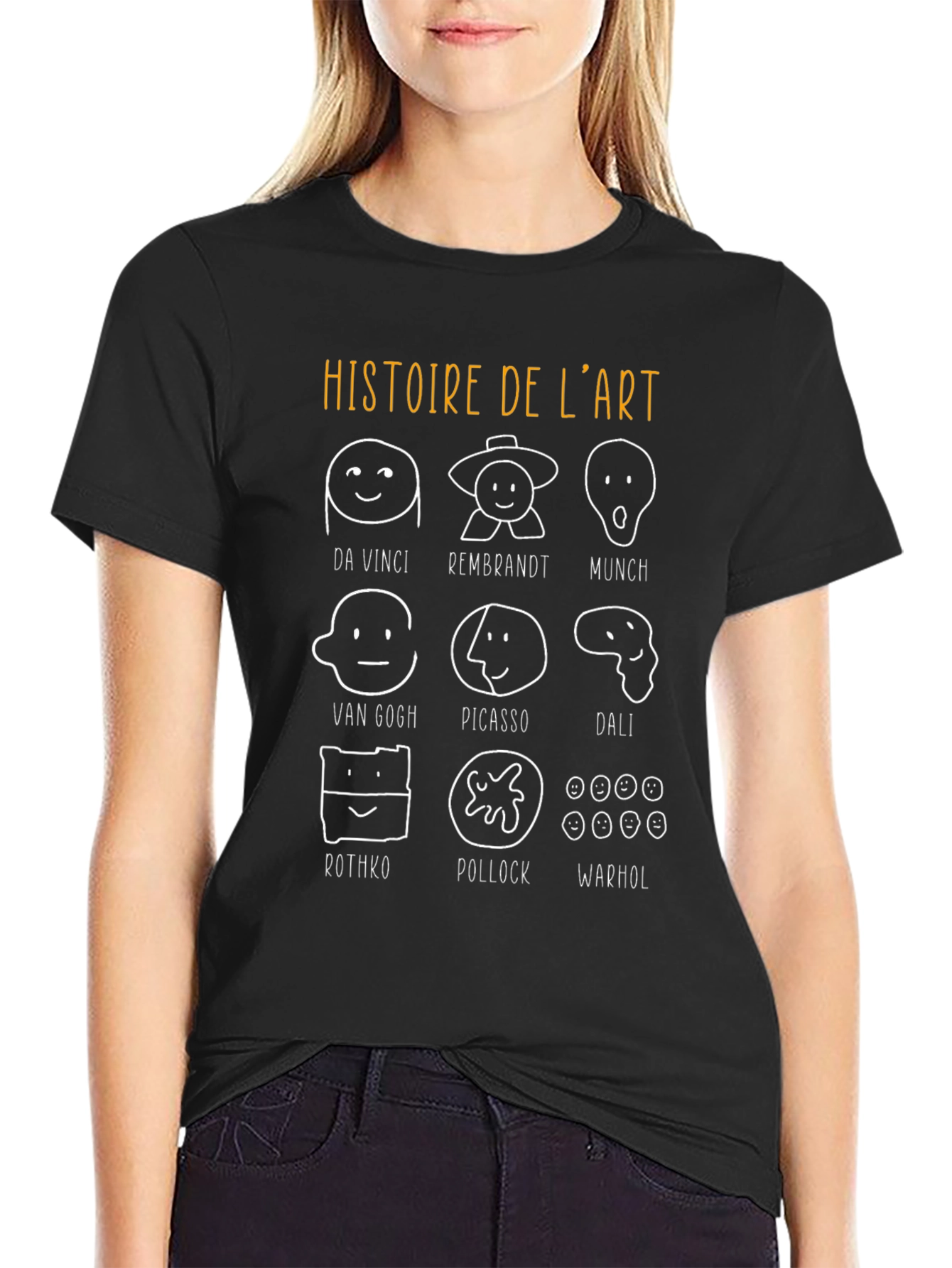 Art History T-Shirt: Da Vinci Picasso Warhol & More