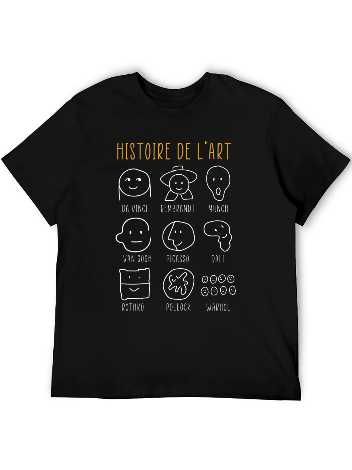Art History T-Shirt: Da Vinci Picasso Warhol & More