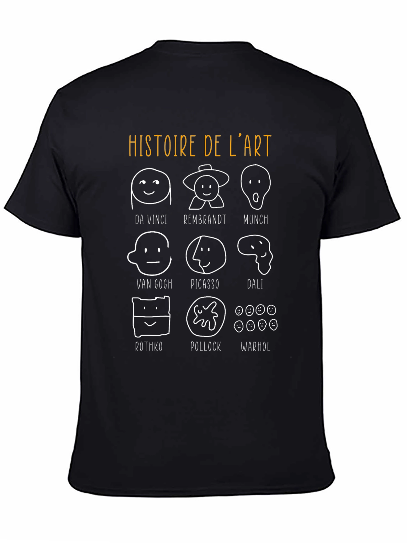 Art History T-Shirt: Da Vinci Picasso Warhol & More