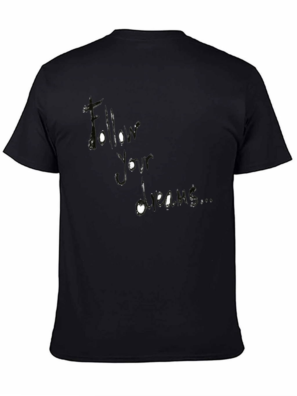 Follow Your Dreams Black Graphic Tee