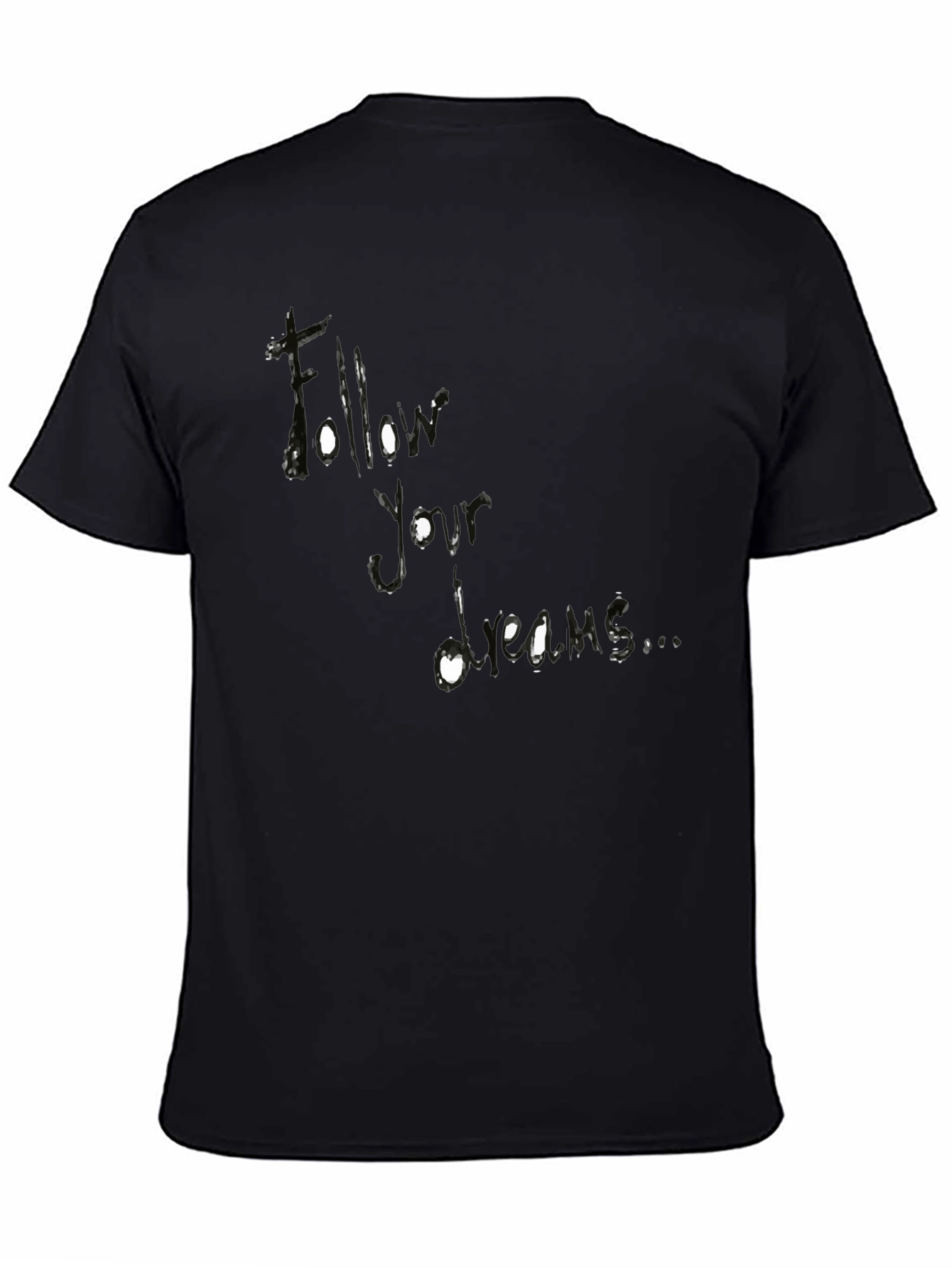 Follow Your Dreams Black Graphic Tee