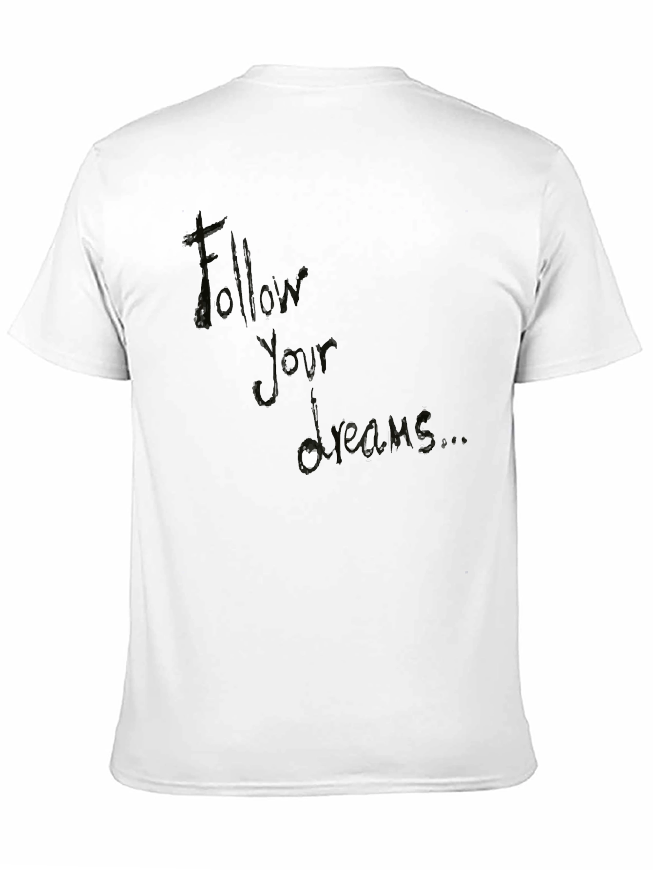 Follow Your Dreams Black Graphic Tee