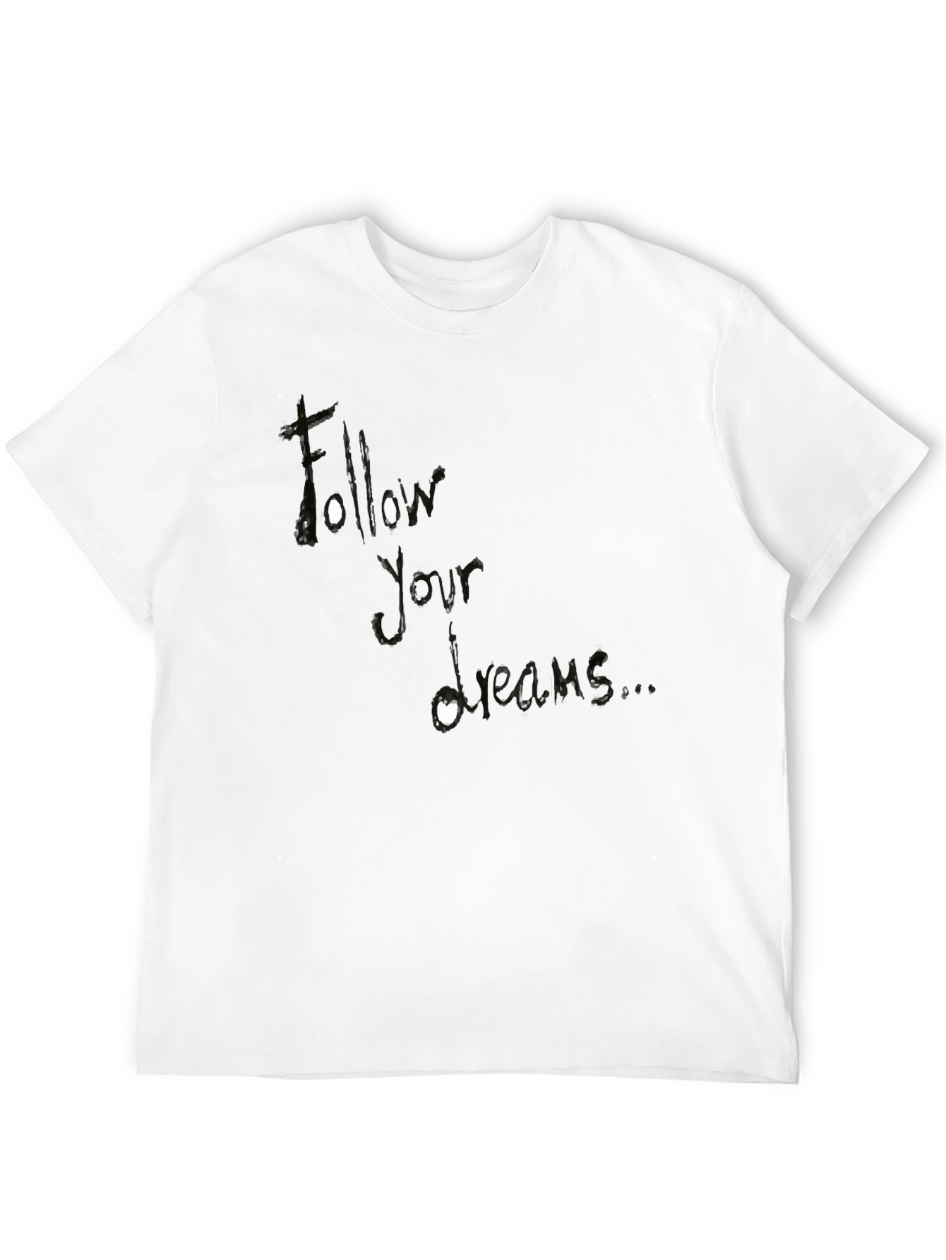 Follow Your Dreams Black Graphic Tee