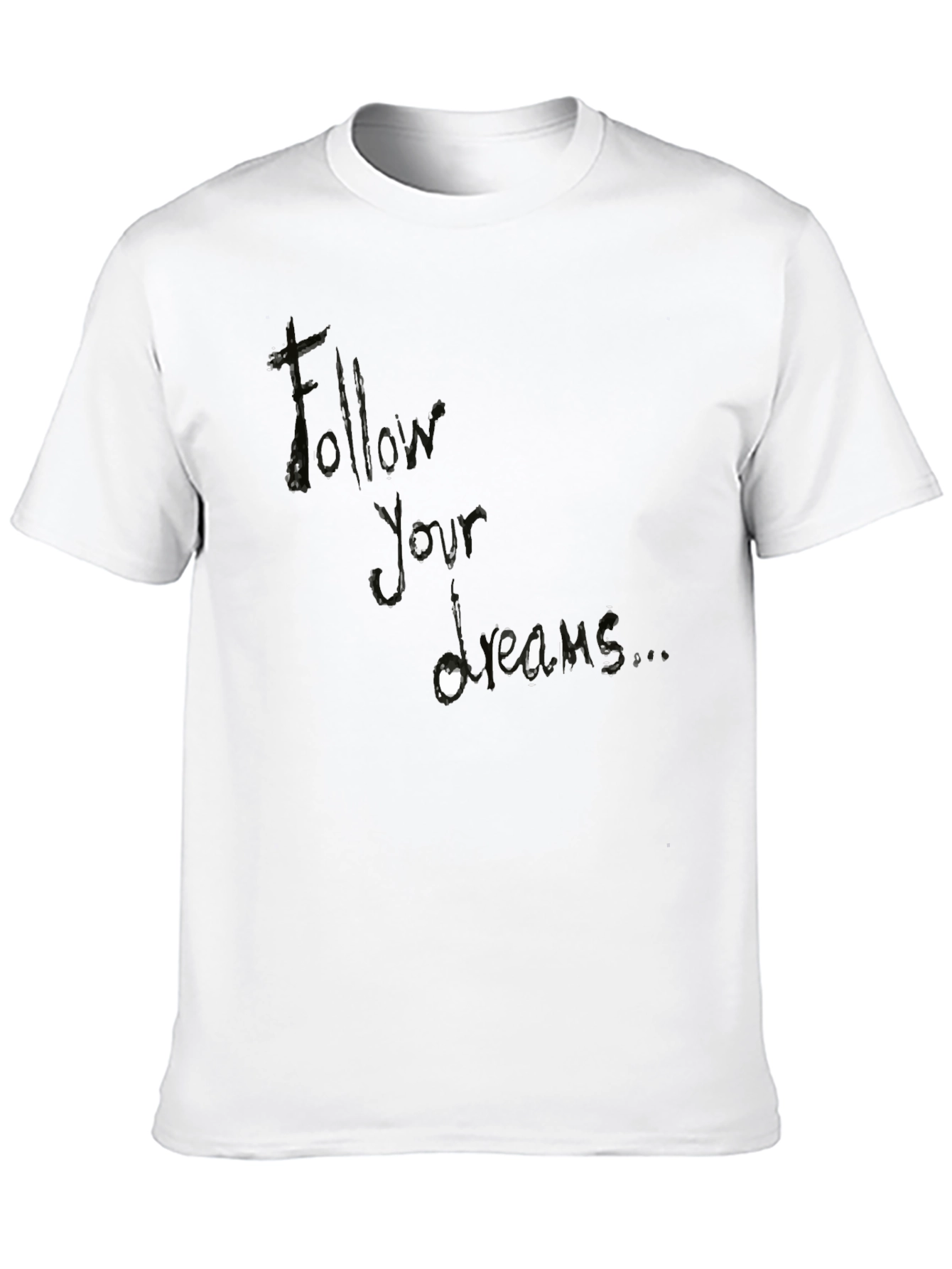 Follow Your Dreams Black Graphic Tee