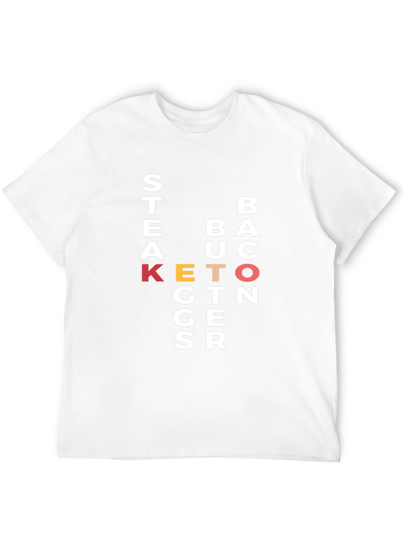 Keto Diet Black Graphic Tee Shirt for Men