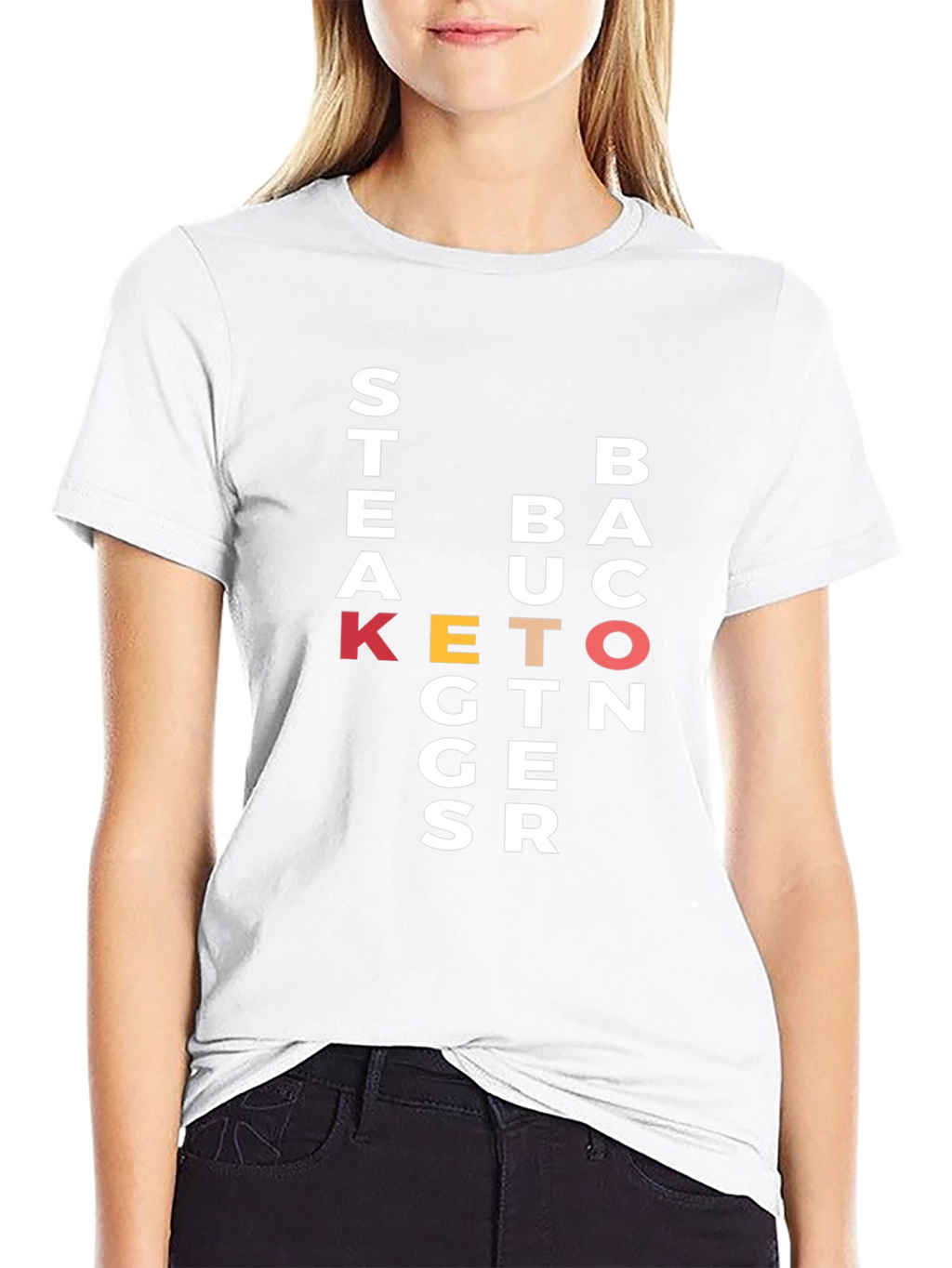 Keto Diet Black Graphic Tee Shirt for Men