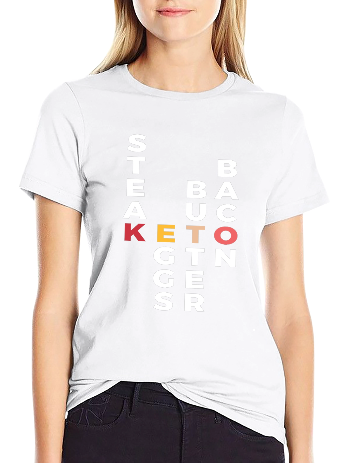 Keto Diet Black Graphic Tee Shirt for Men