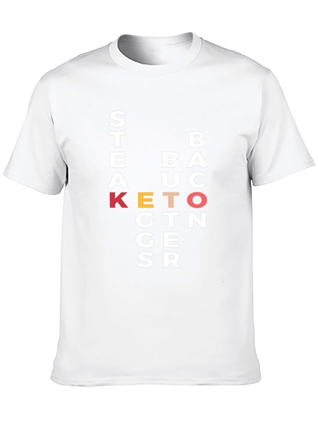 Keto Diet Black Graphic Tee Shirt for Men