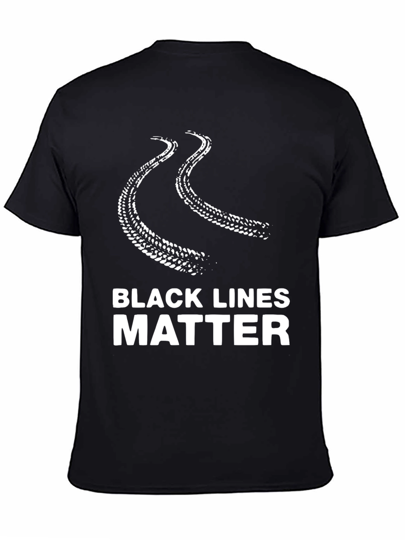 Black Lines Matter Graphic T-Shirt