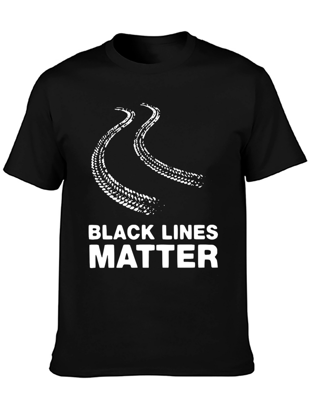 Black Lines Matter Graphic T-Shirt
