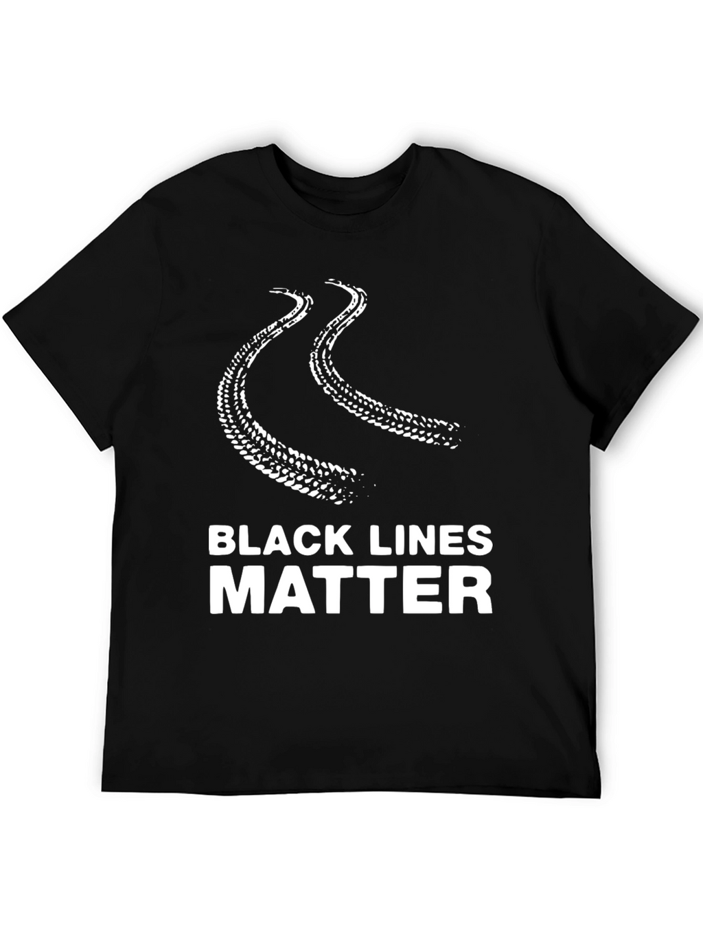 Black Lines Matter Graphic T-Shirt