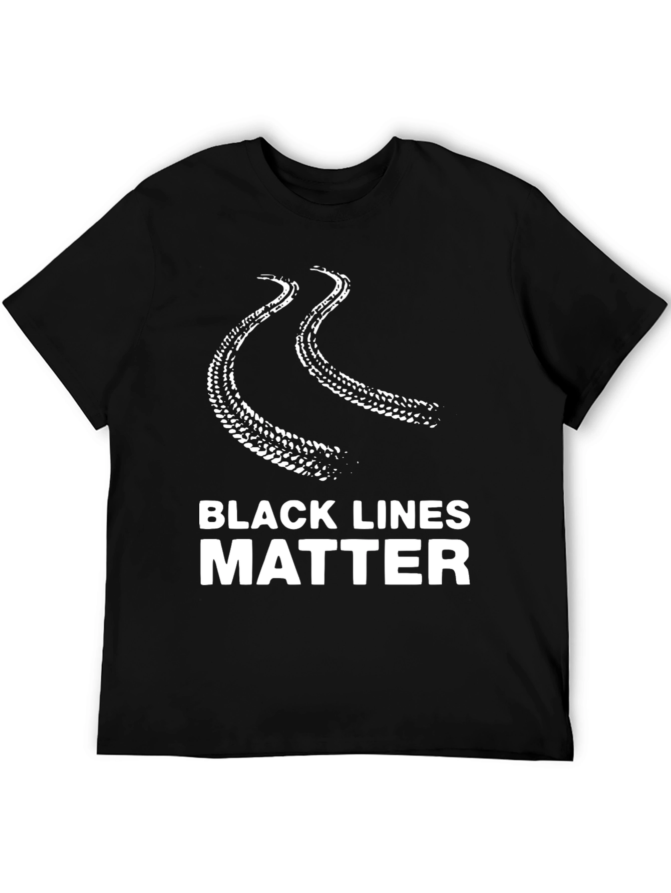 Black Lines Matter Graphic T-Shirt