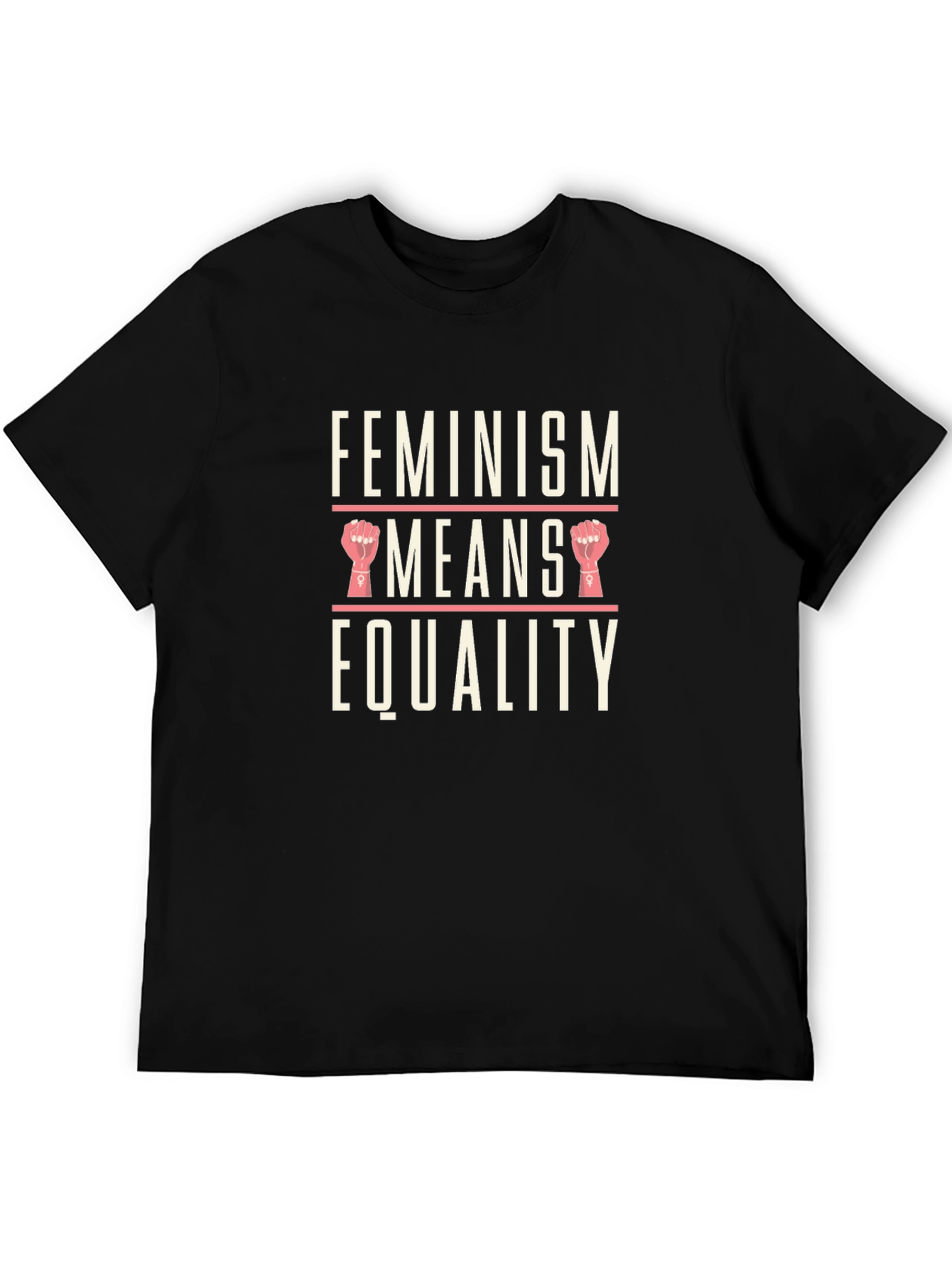 Feminism Means Equality Graphic Tee - Black Unisex T-Shirt