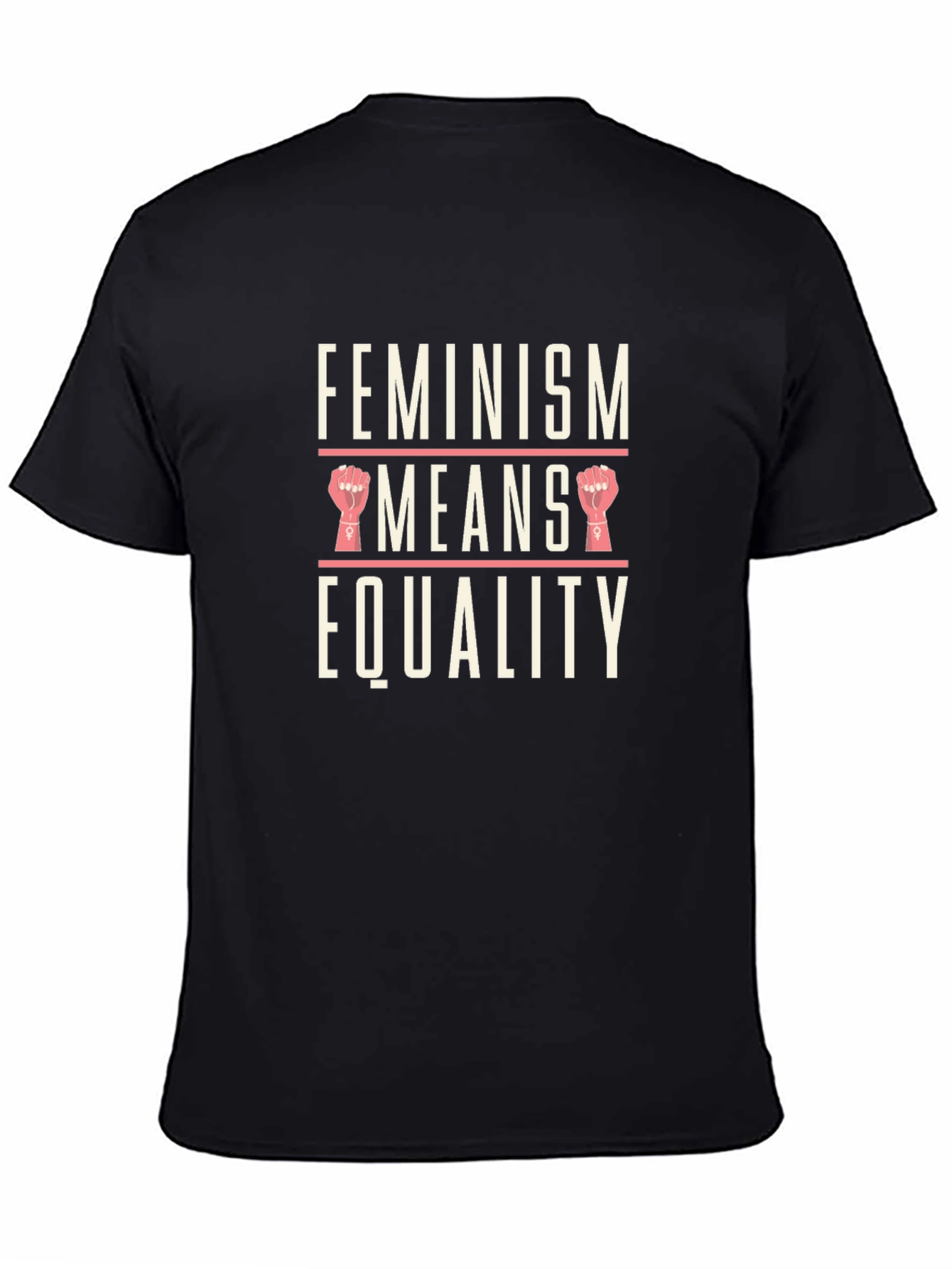 Feminism Means Equality Graphic Tee - Black Unisex T-Shirt