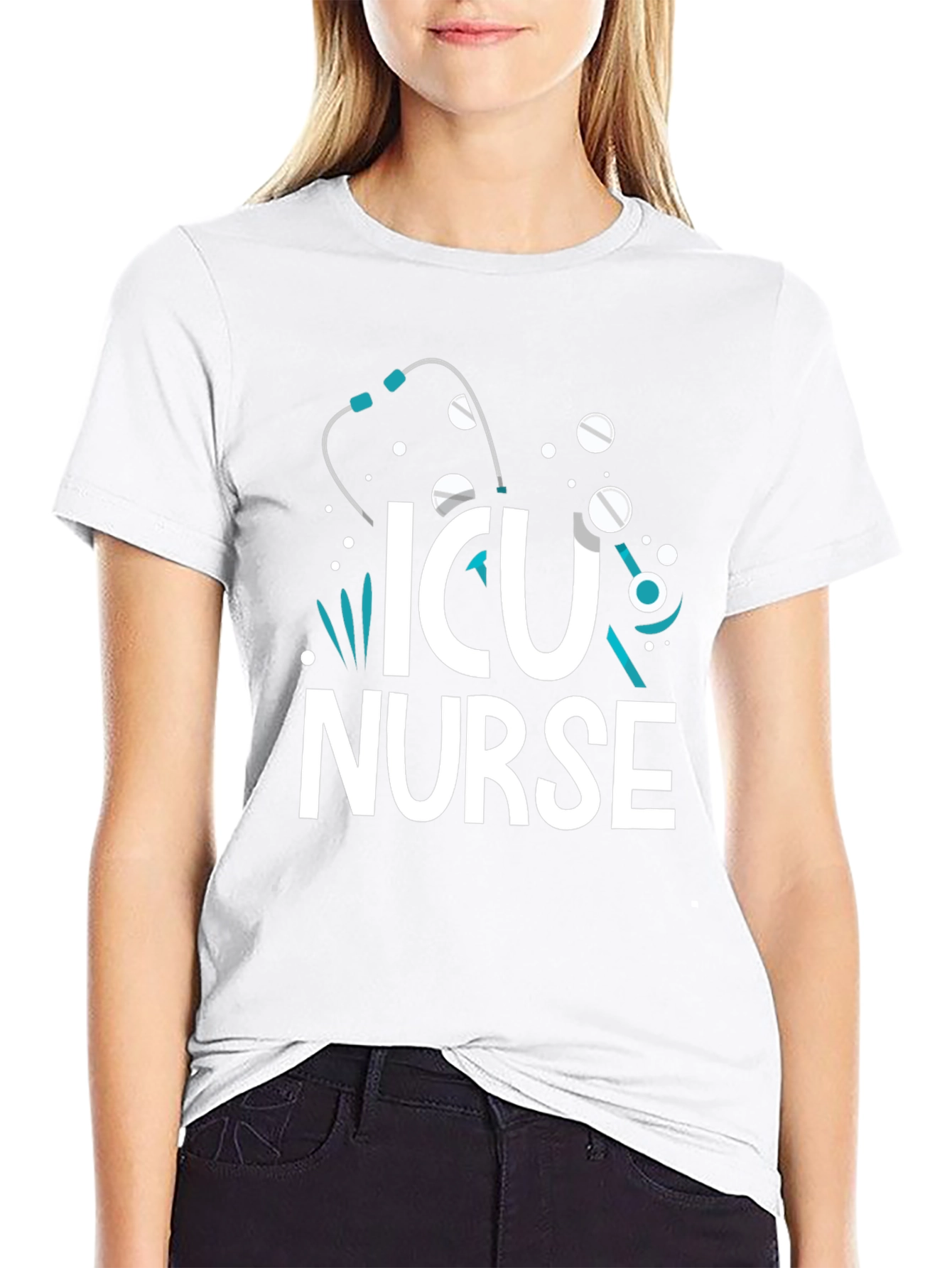 ICU Nurse T-Shirt - Graphic Print