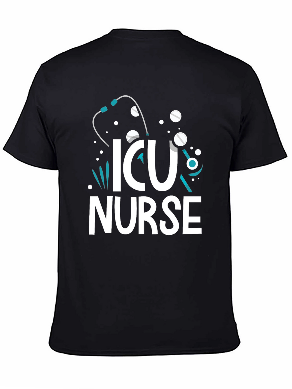 ICU Nurse T-Shirt - Graphic Print