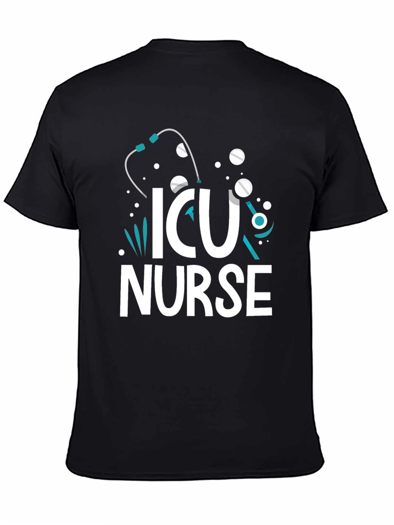 ICU Nurse T-Shirt - Graphic Print