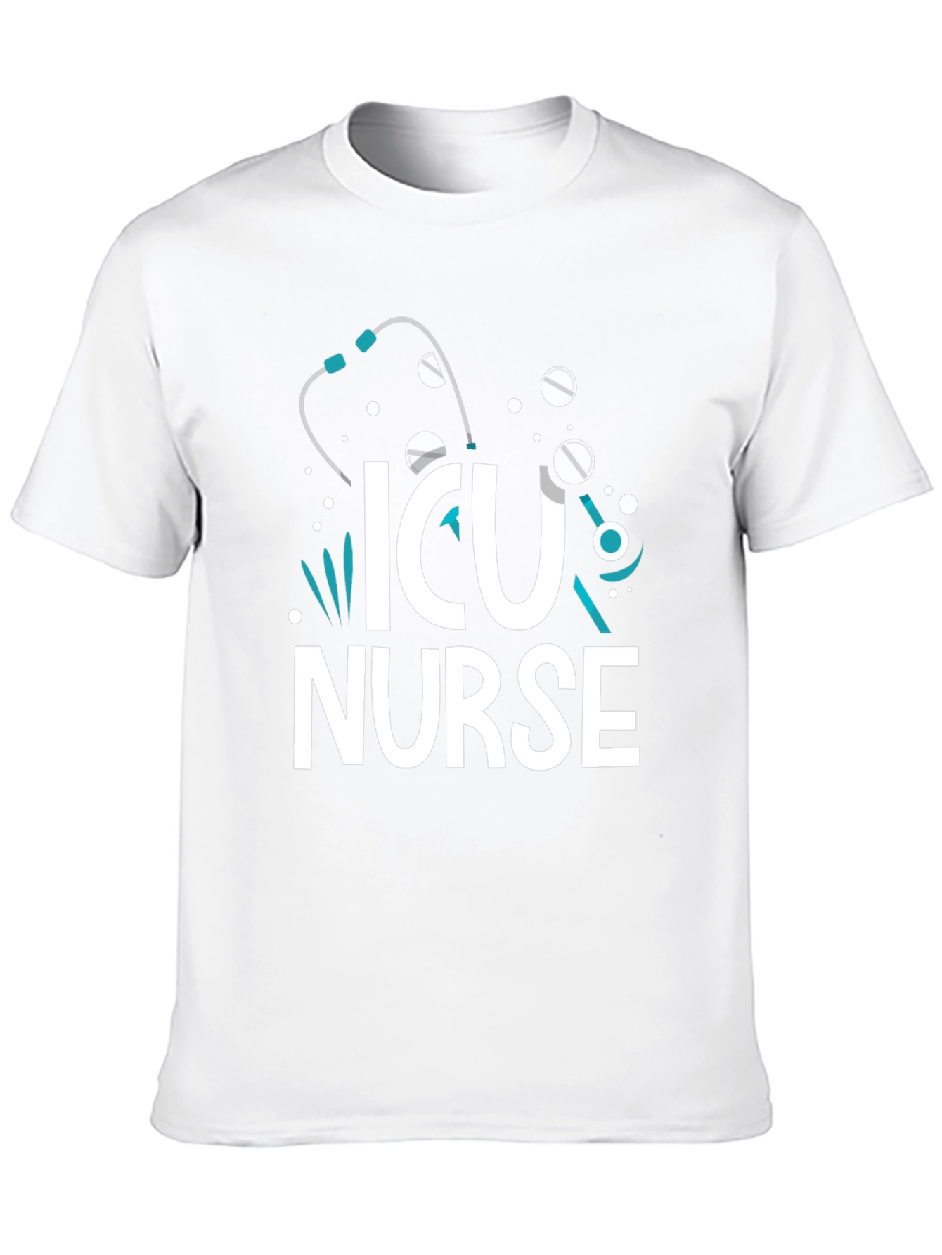 ICU Nurse T-Shirt - Graphic Print