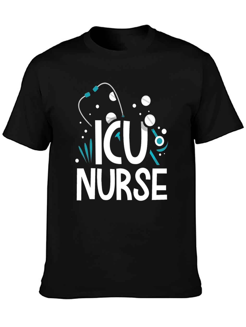 ICU Nurse T-Shirt - Graphic Print