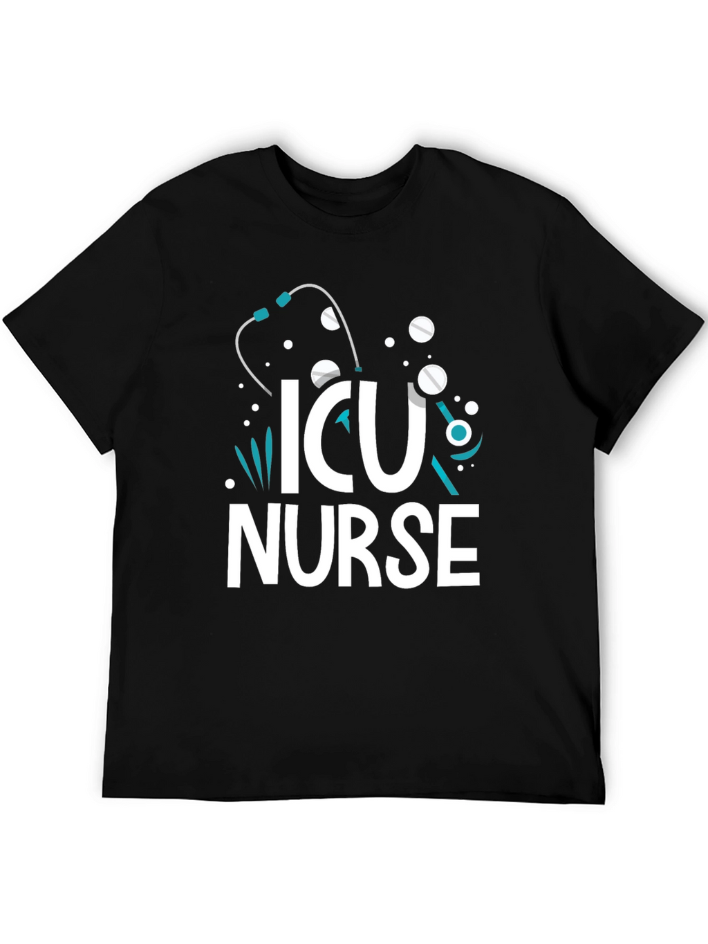 ICU Nurse T-Shirt - Graphic Print