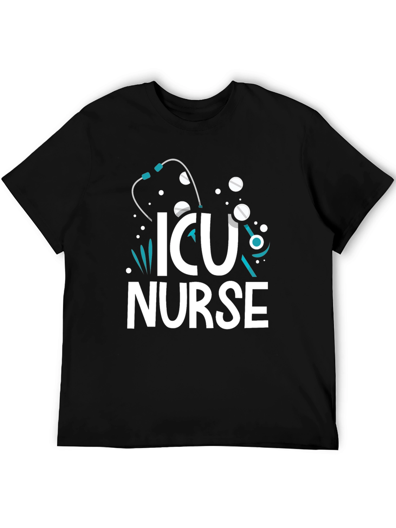 ICU Nurse T-Shirt - Graphic Print