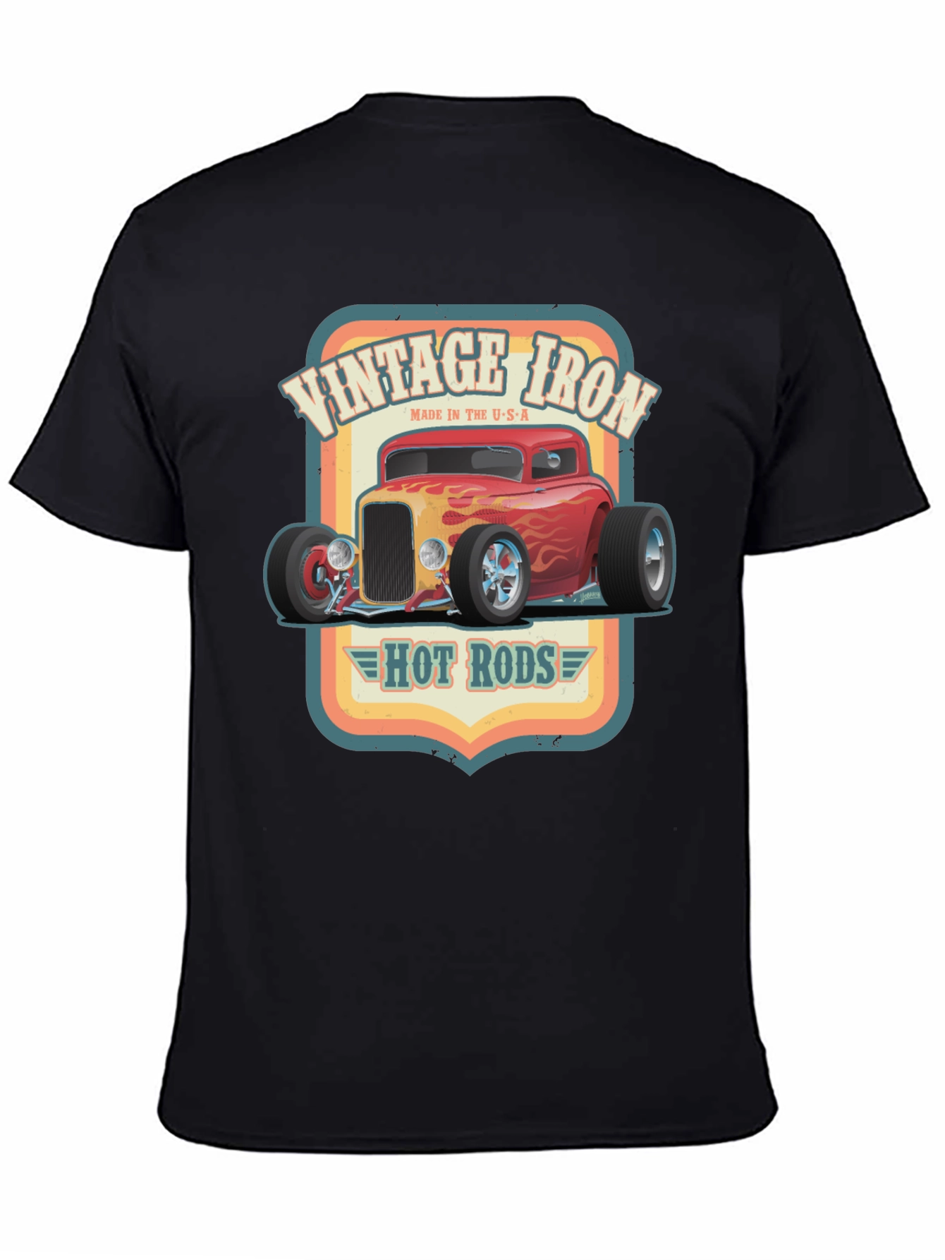 Vintage Iron Hot Rods Graphic T-Shirt