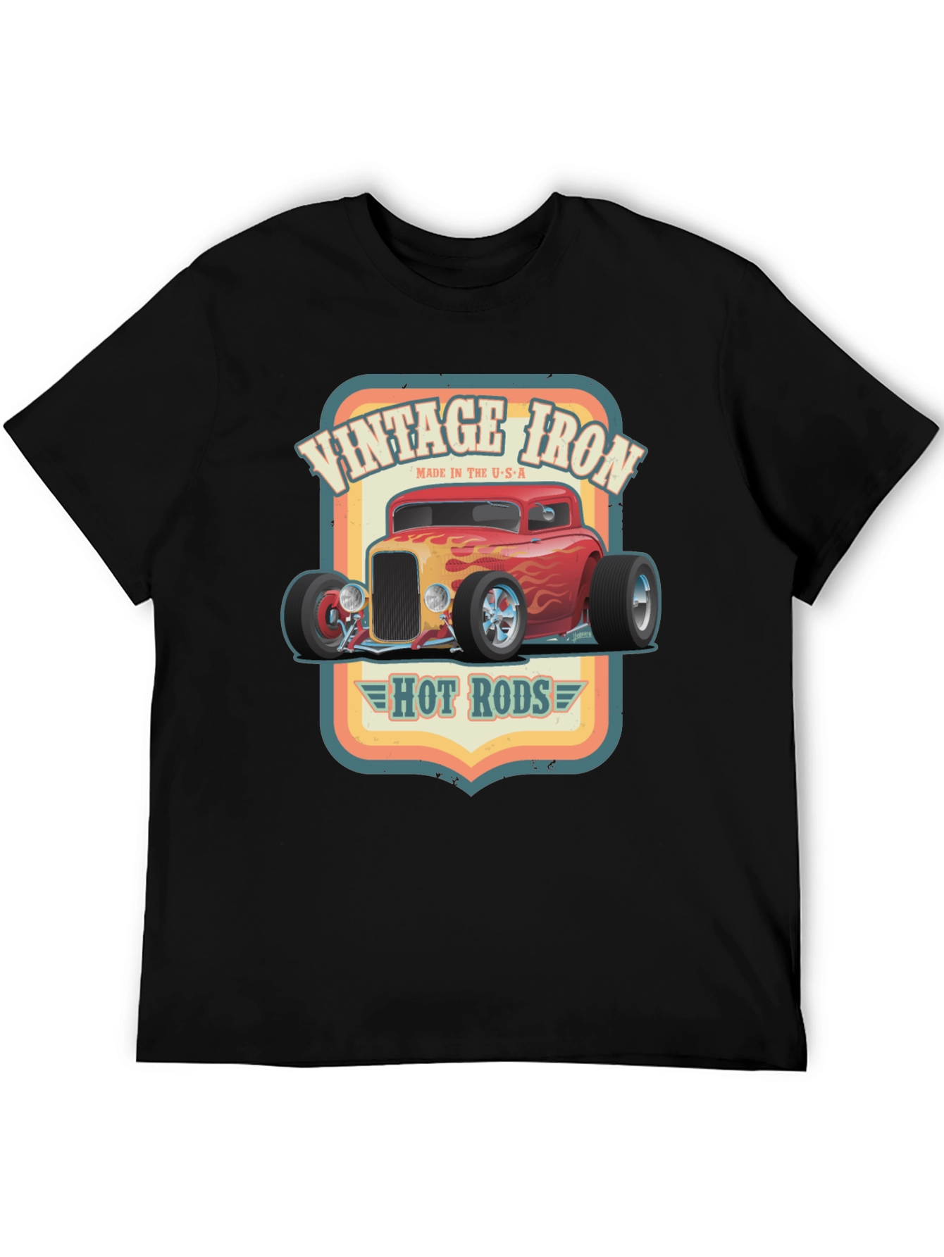 Vintage Iron Hot Rods Graphic T-Shirt