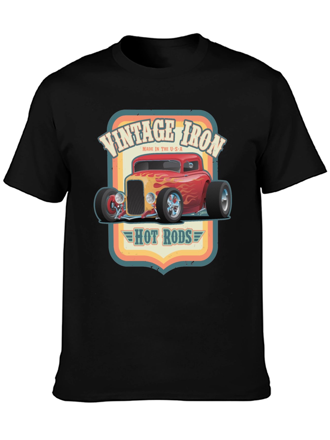 Vintage Iron Hot Rods Graphic T-Shirt