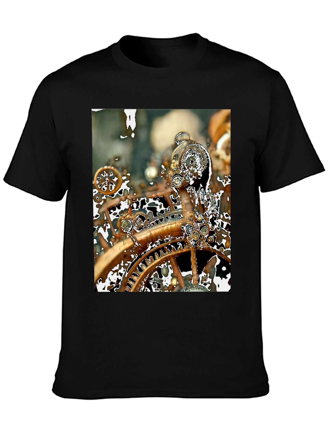 Steampunk Gears T-Shirt - Unique Clockwork Design