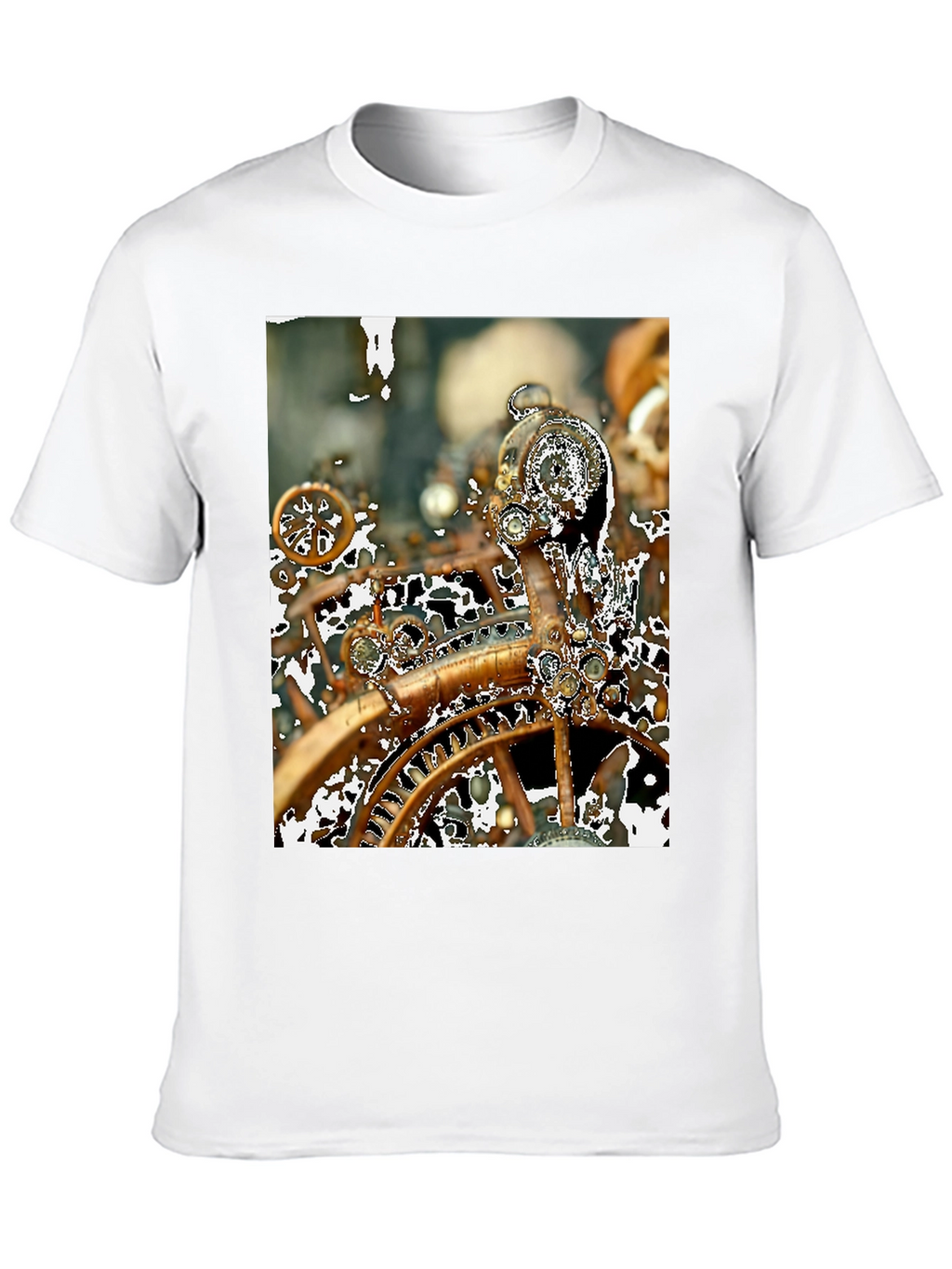 Steampunk Gears T-Shirt - Unique Clockwork Design