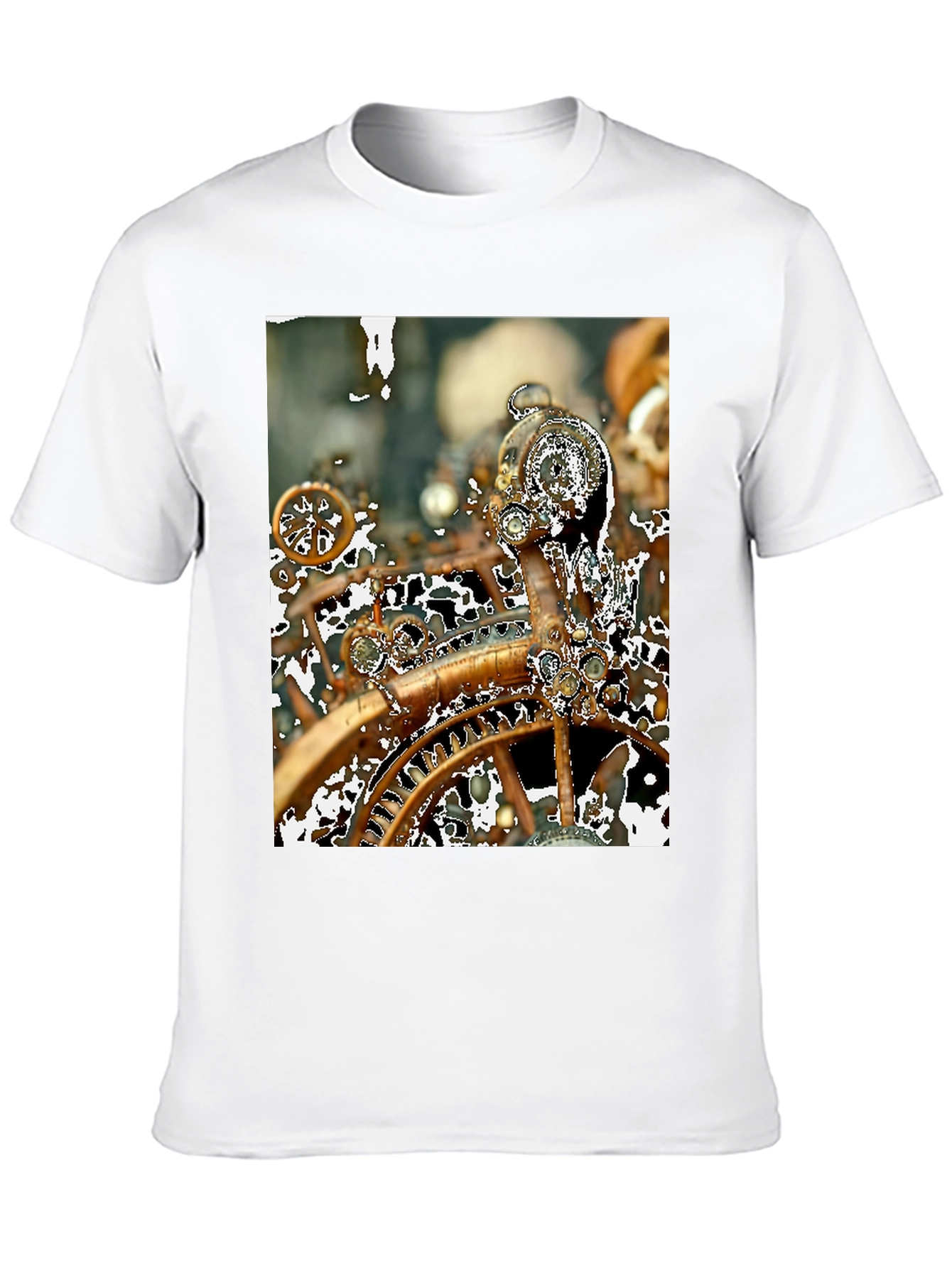 Steampunk Gears T-Shirt - Unique Clockwork Design