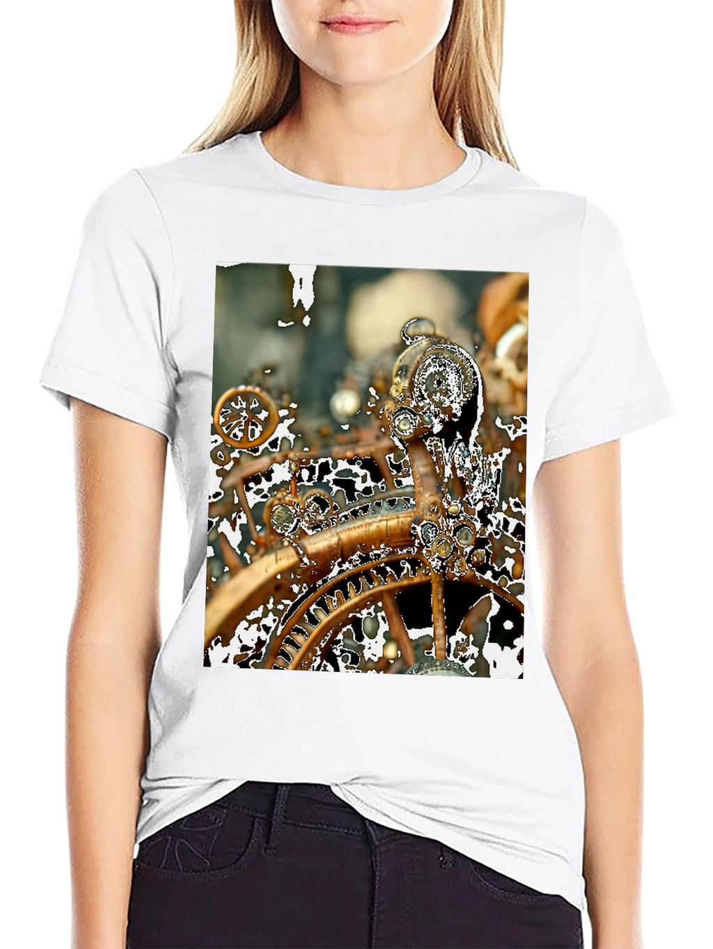 Steampunk Gears T-Shirt - Unique Clockwork Design