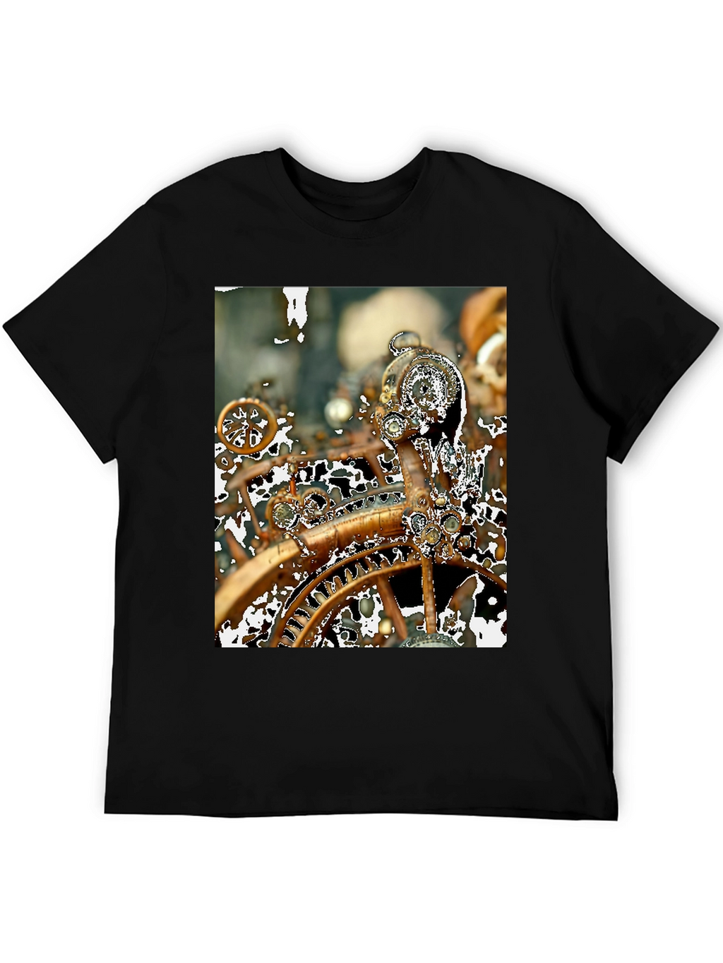 Steampunk Gears T-Shirt - Unique Clockwork Design