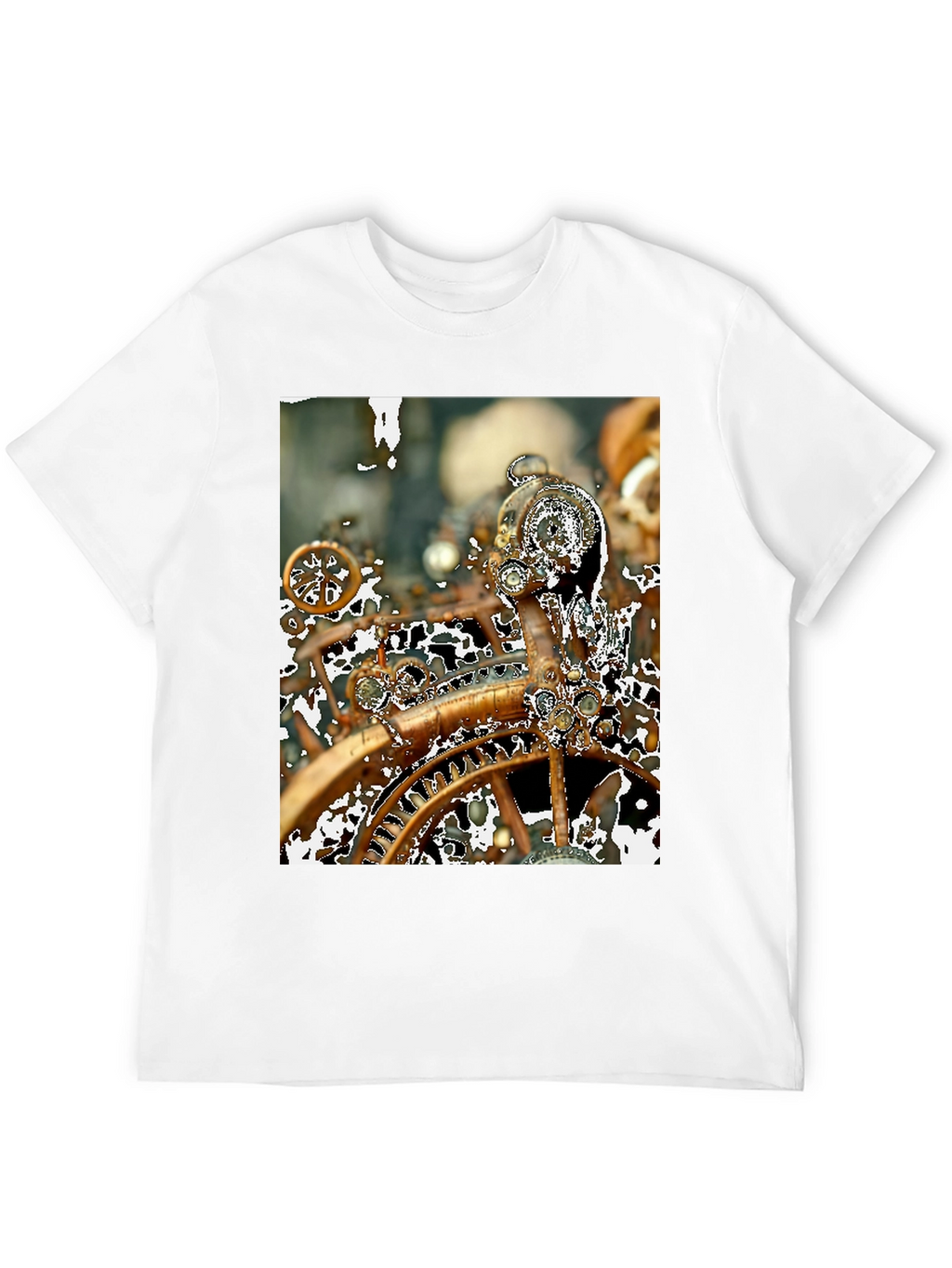 Steampunk Gears T-Shirt - Unique Clockwork Design