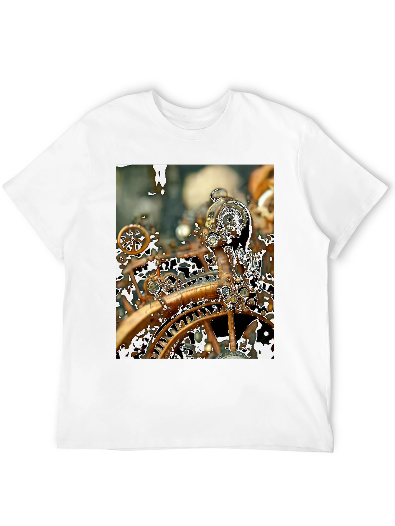 Steampunk Gears T-Shirt - Unique Clockwork Design