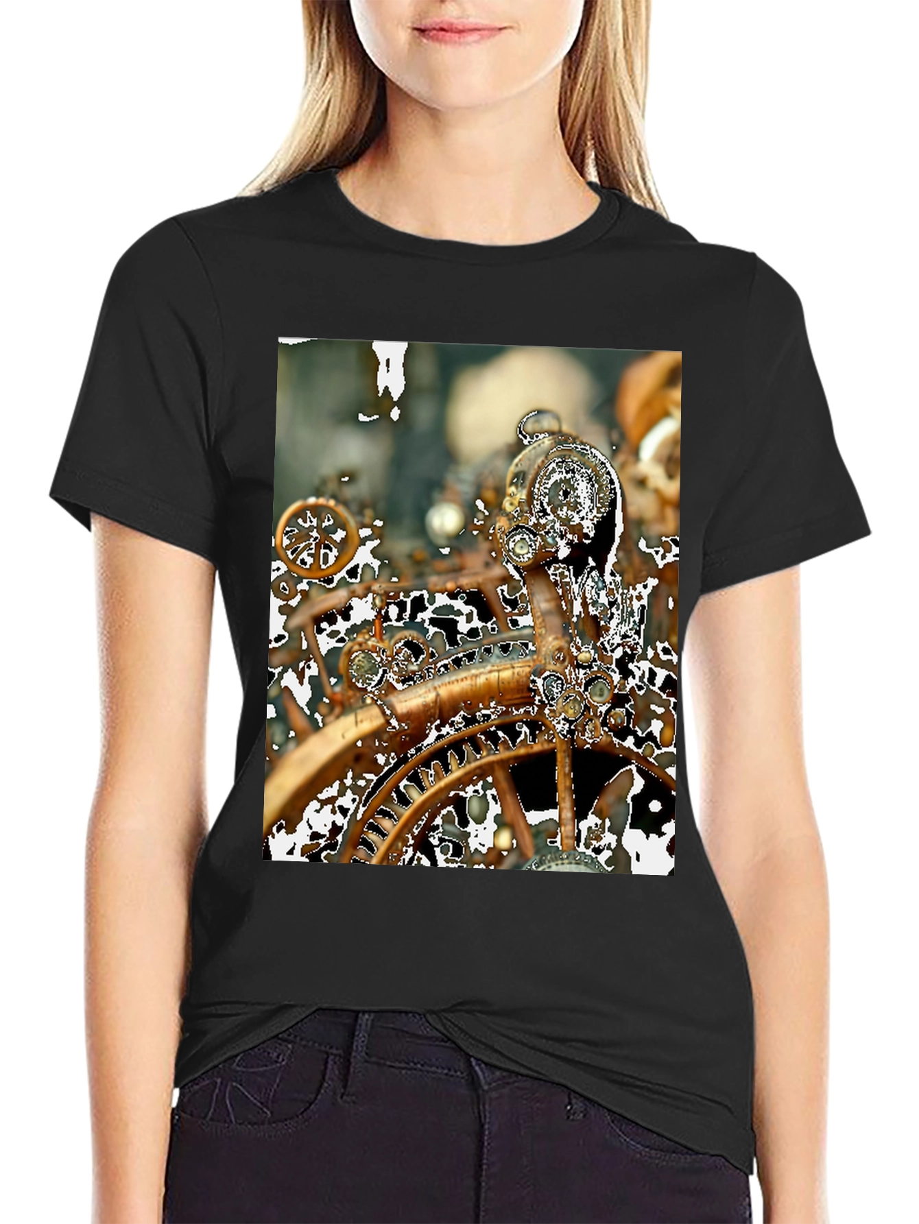 Steampunk Gears T-Shirt - Unique Clockwork Design