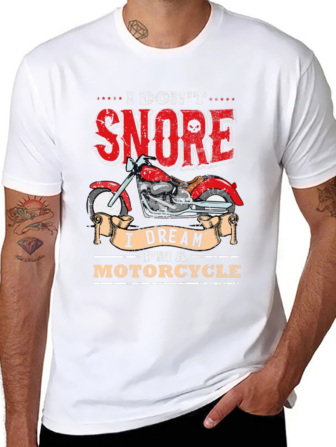 I Dont Snore I Dream Im a Motorcycle T-Shirt