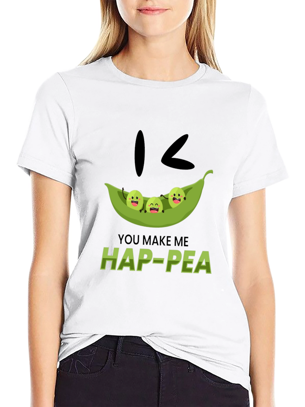 Hap-Pea Pun T-Shirt Cute Peas in a Pod Tee